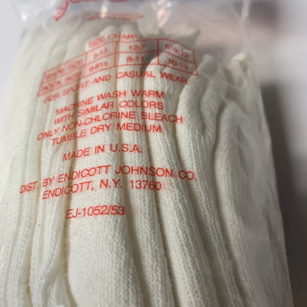 Vintage Deadstock Pro 500 Extra Long Tube Sock Set USA 10-13​